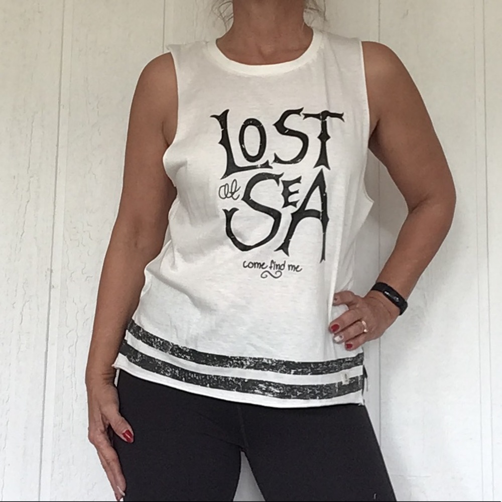 LAGACI LOST AT SEA NAUTICAL SLEEVELESS TANK MEDIUM